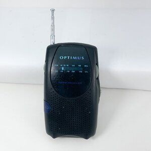 OPTIMUS AM/FM Pocket-Sized Portable Radio. X2AA. Tested